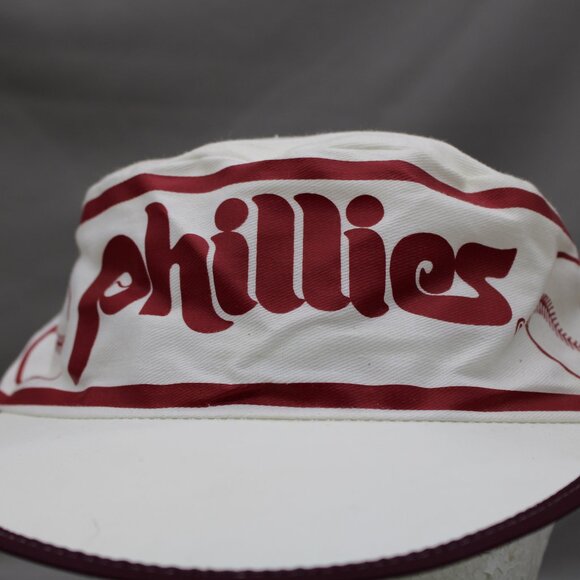COPY - Philadelphia Phillies Hat (VTG) - 1980s Painter Cap by AJD - Adult Stret… - Picture 2 of 9